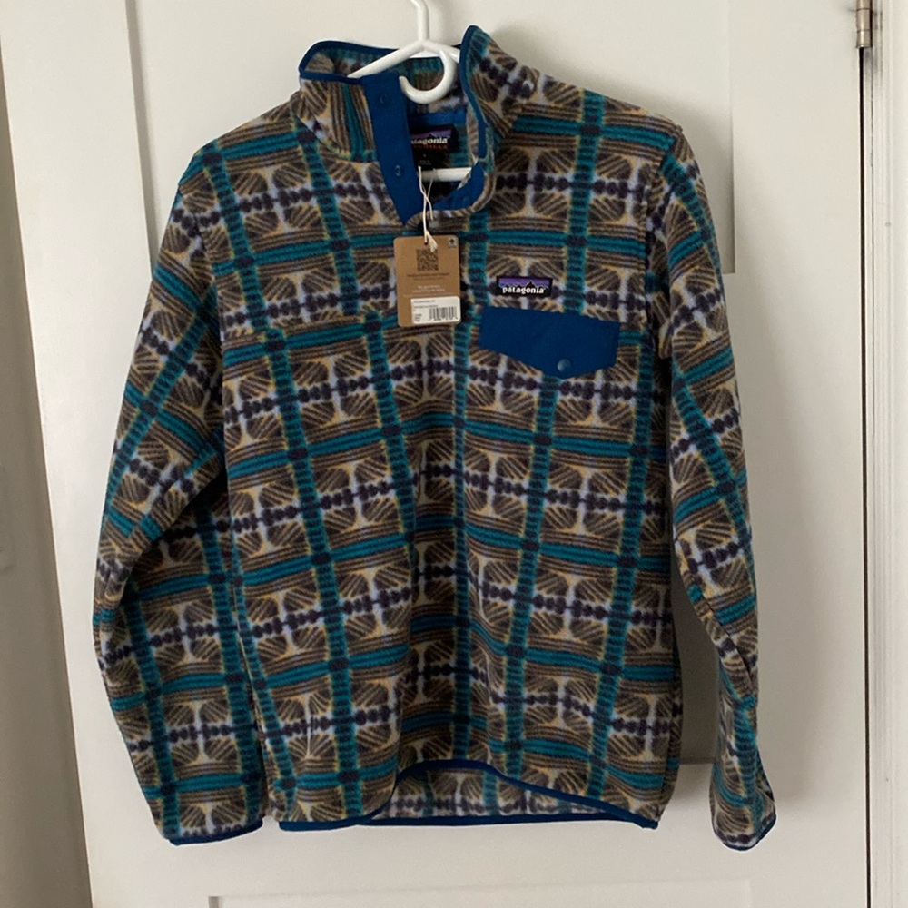 NWT Patagonia fleece snow beam pale periwinkle colour size small
